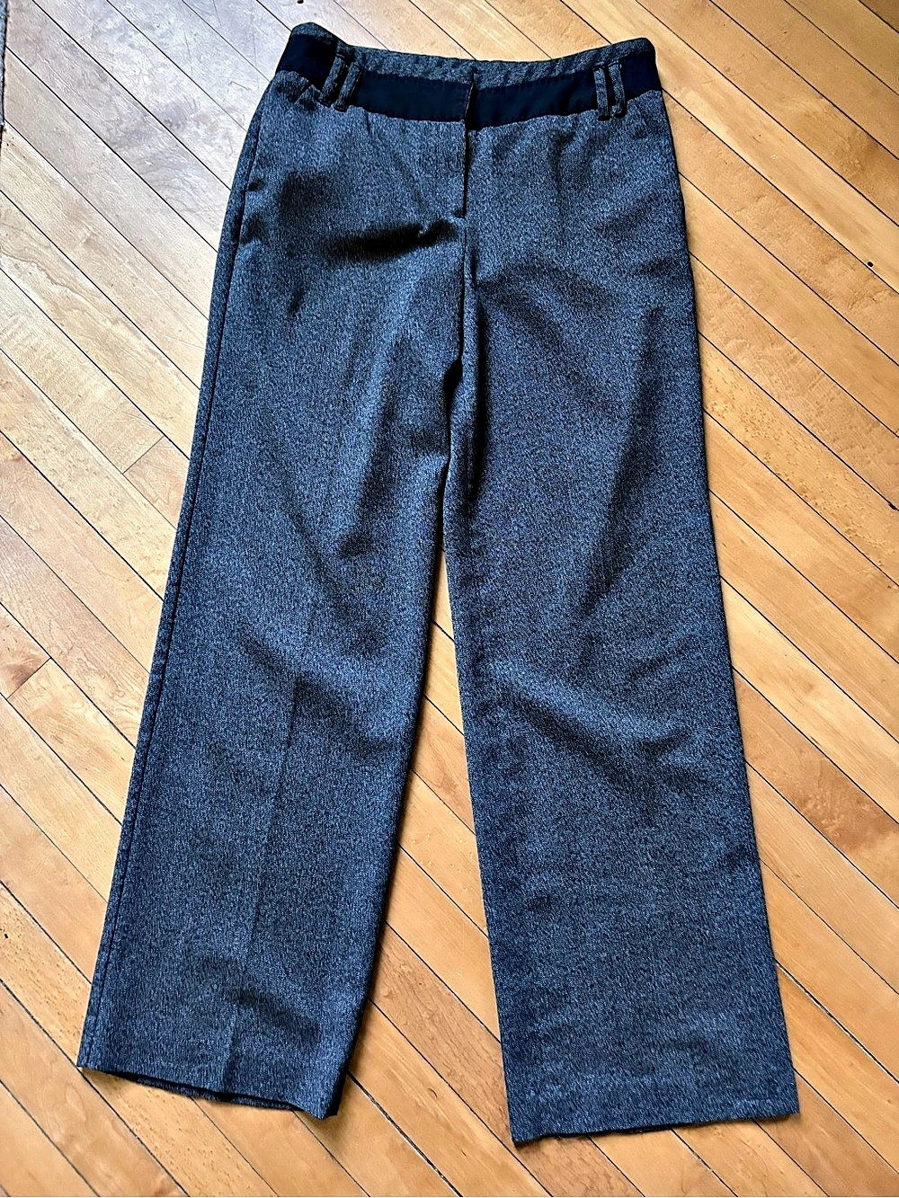 Ann Taylor Gray Straight Leg Trousers Size 10